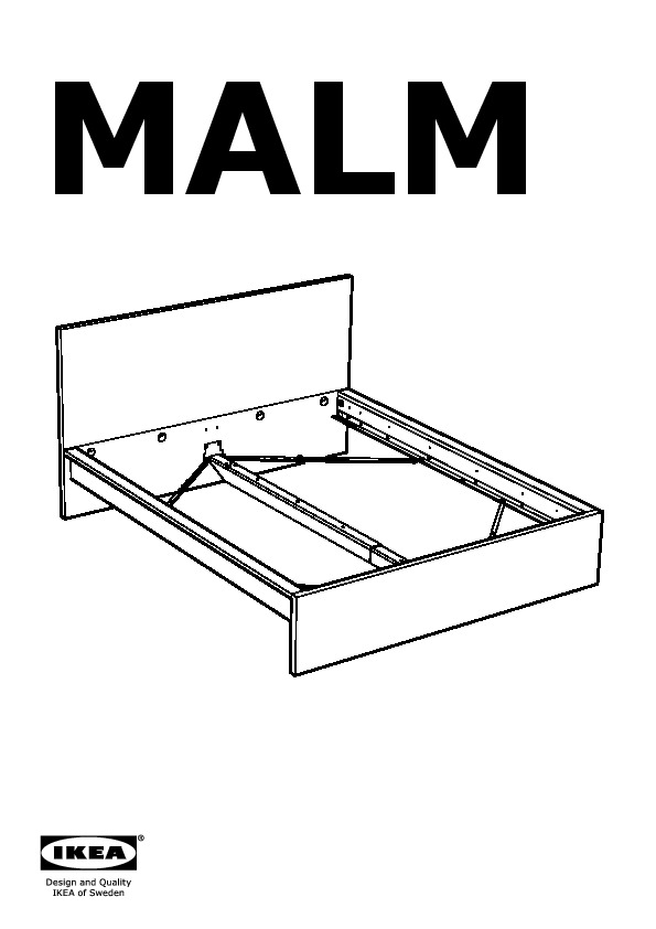 Malm Bed Frame With 2 Storage Boxes, Skorva Bed Frame Assembly Instructions