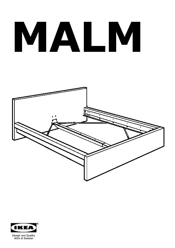 Malm Bed Frame Low White Lade Ikeapedia, Ikea Malm Full Size Bed Frame Instructions
