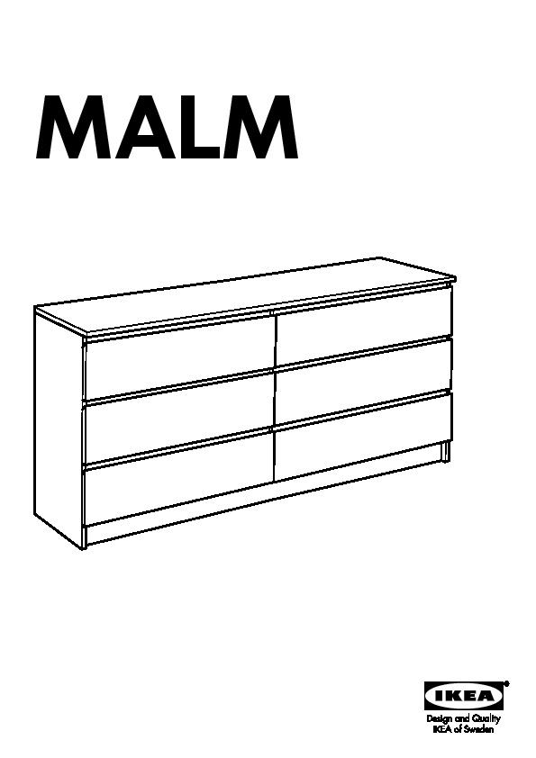 Malm 6 Drawer Dresser White Ikeapedia, Malm 6 Drawer Dresser Assembly Time
