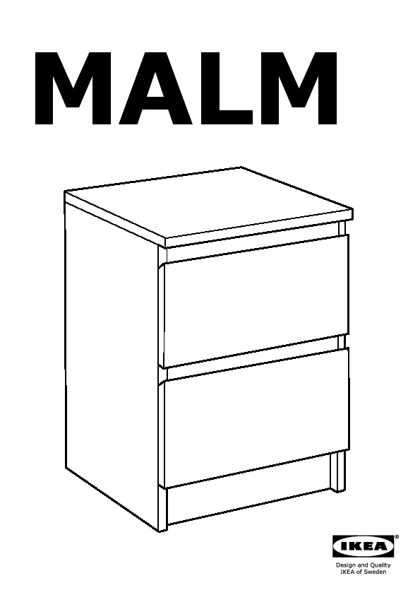 MALM Chest of 2 drawers