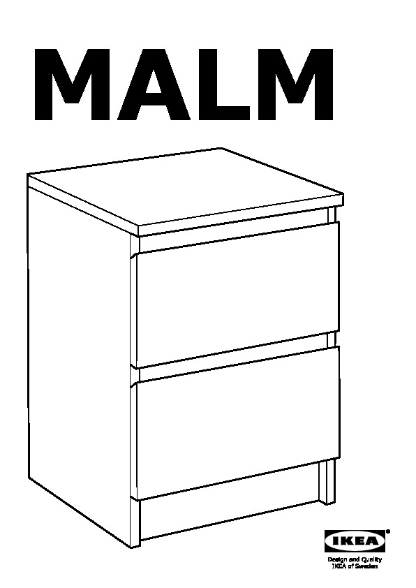 MALM 2-drawer chest