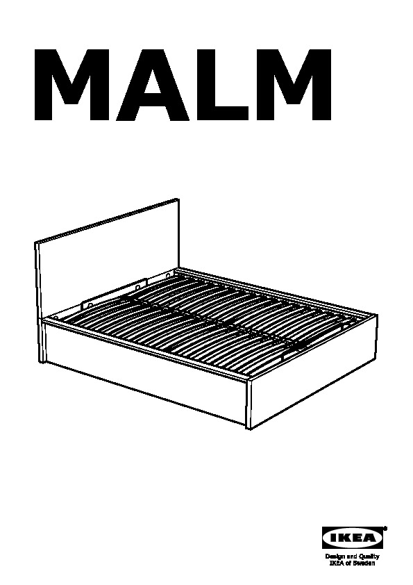 MALM Storage bed