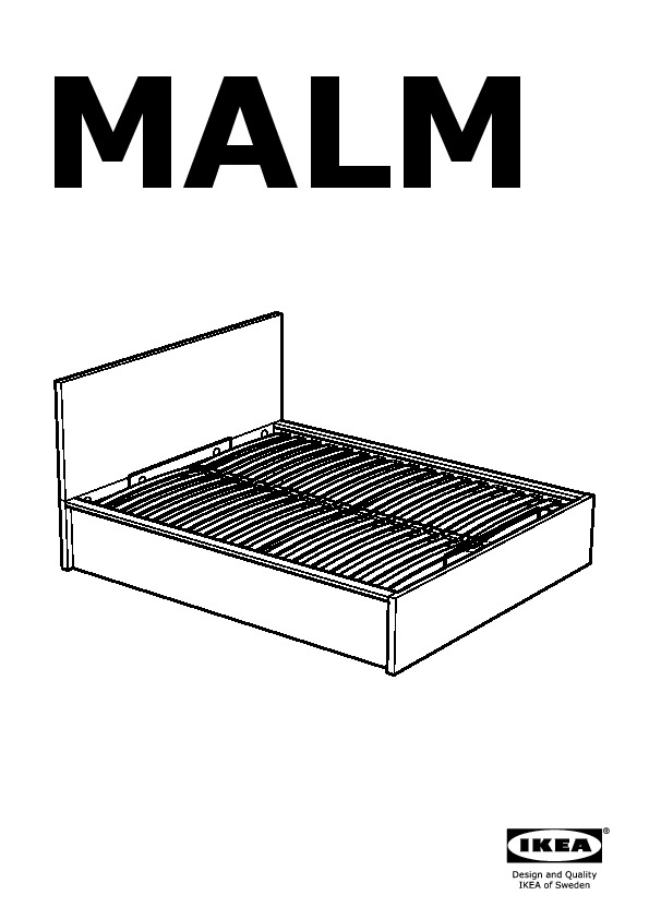 MALM Storage bed