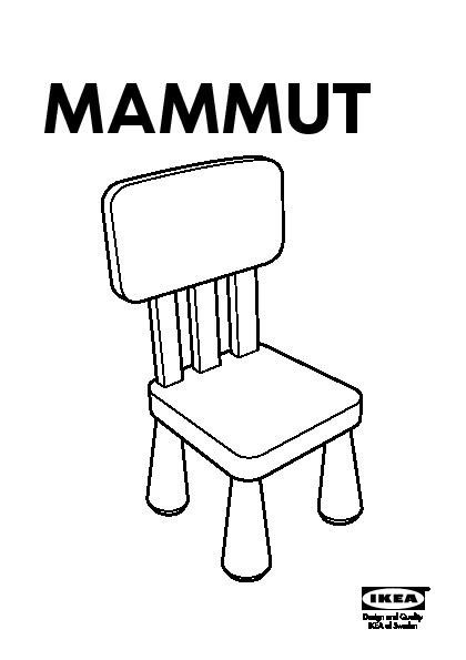MAMMUT Chaise enfant, intérieur/extérieur/rouge - IKEA CA