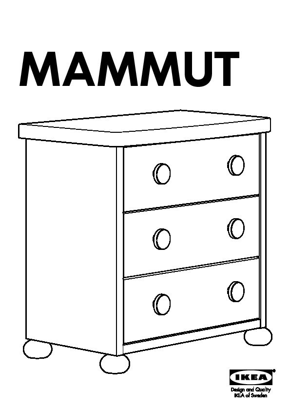 Mammut 3 Drawer Chest Pink Red Ikeapedia, Ikea Mammut Dresser