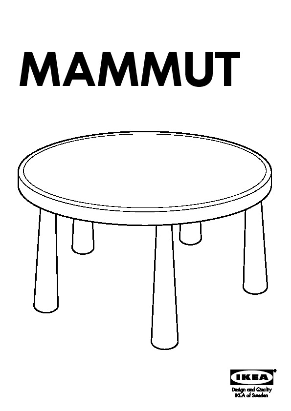 MAMMUT Tavolo per bambini