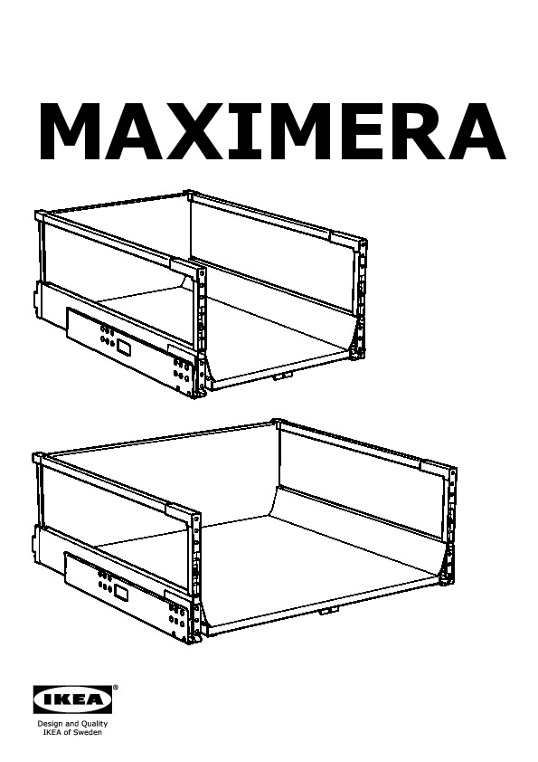 Metod Maximera Base Cabinet P Out Storage Drawer Black Voxtorp