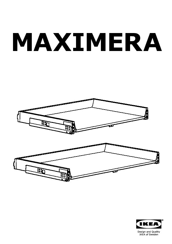 MAXIMERA drawer, low