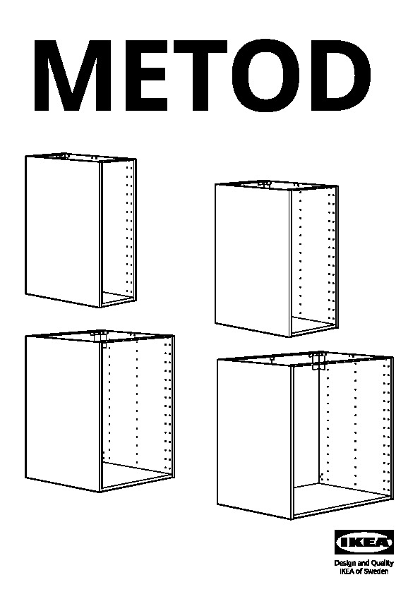 METOD Base cabinet frame
