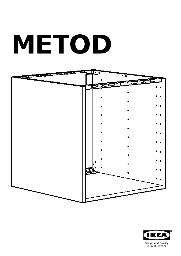 METOD Cabinet for built-in hob/sink