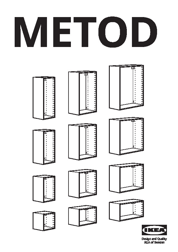 METOD Wall cabinet frame