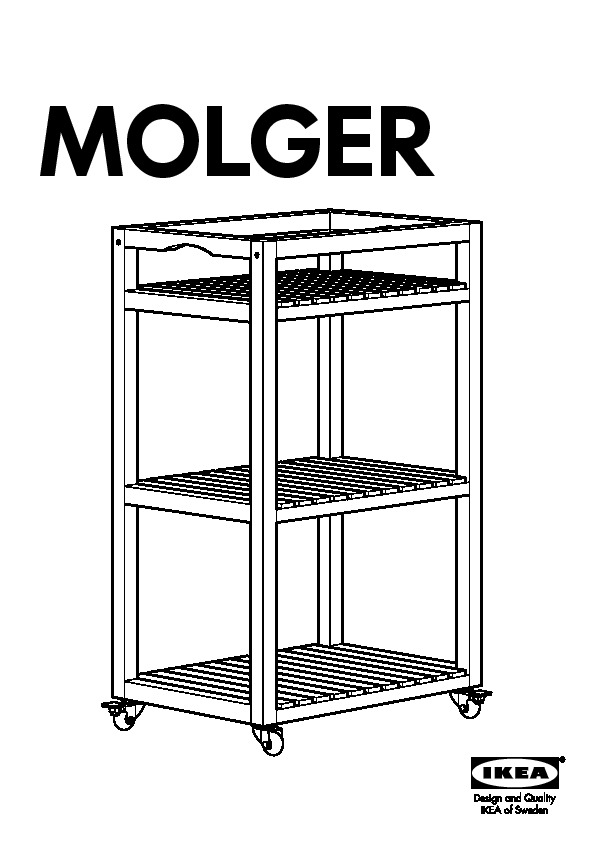 handig bezoek genie MOLGER Cart birch - IKEAPEDIA