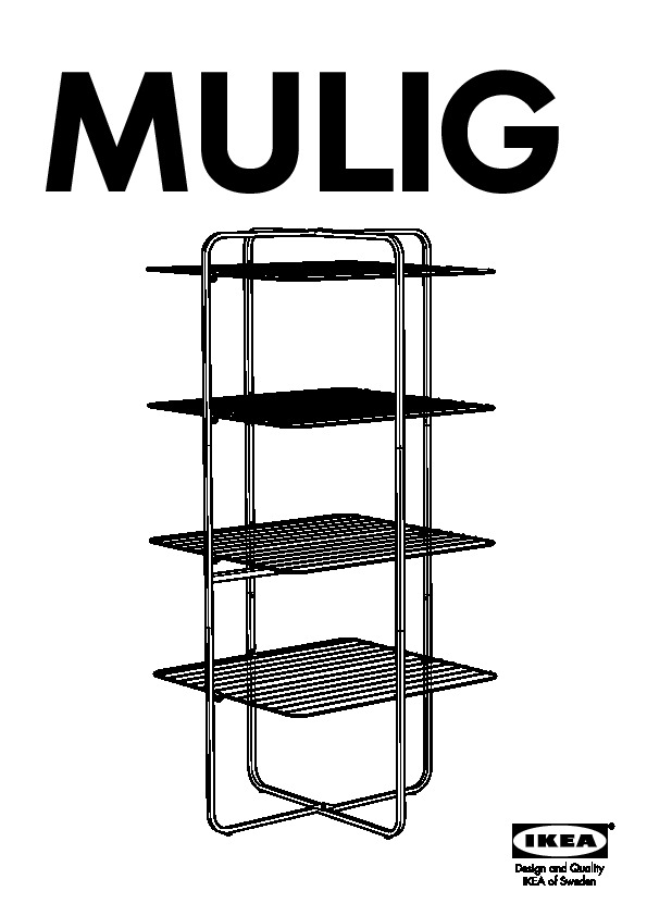 MULIG Drying rack, 4 levels