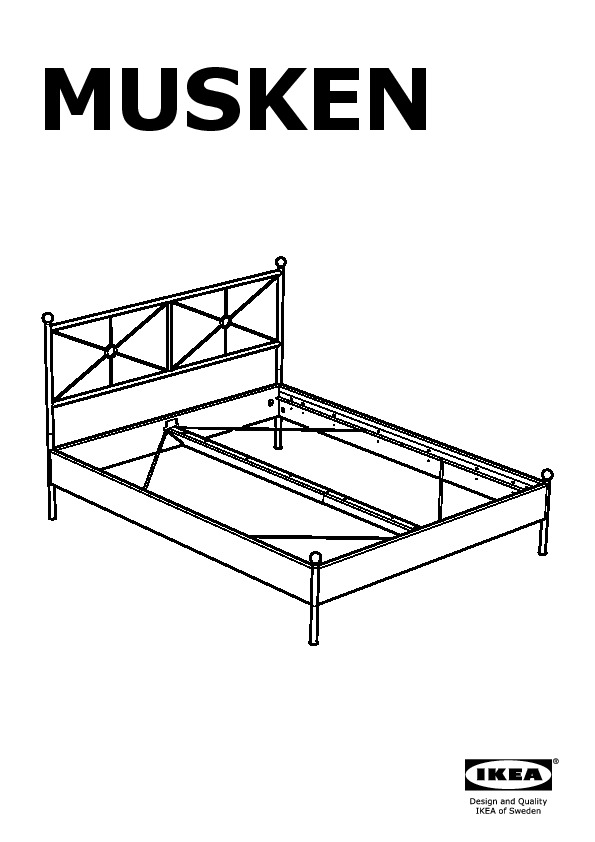 MUSKEN bed frame
