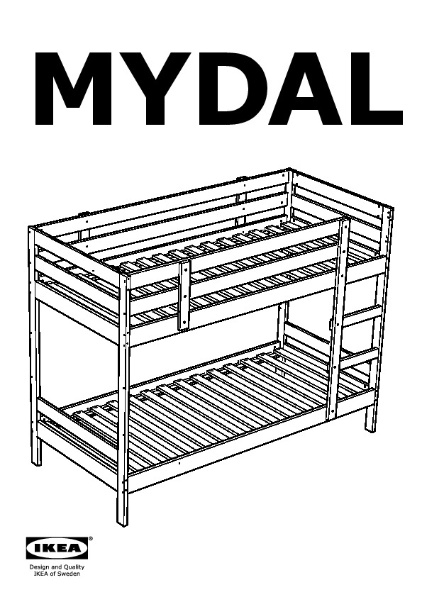 MYDAL Bunk bed frame