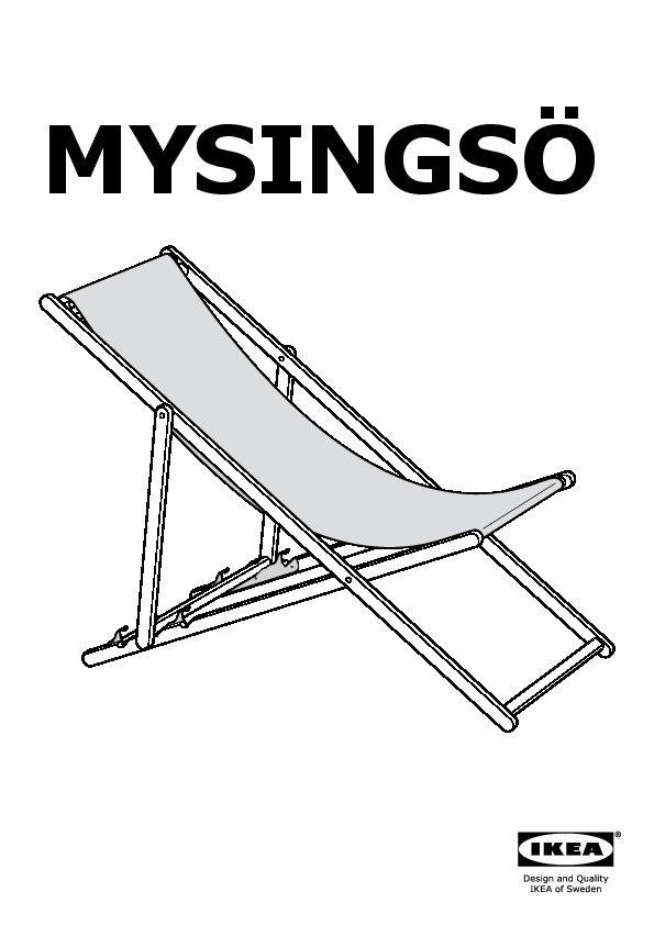 MYSINGSÖ Beach chair