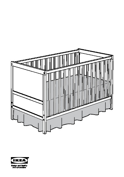 NANIG 4-piece bedlinen set for crib
