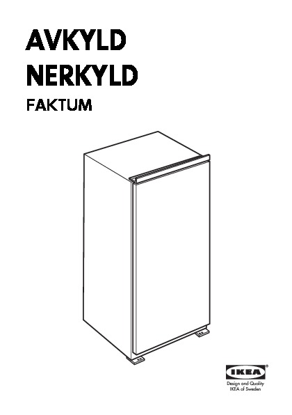 NERKYLD Frigo integrato/vano congelatore