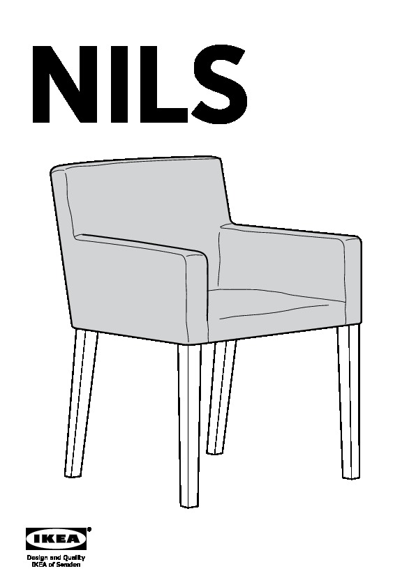 NILS chair frame with armrests