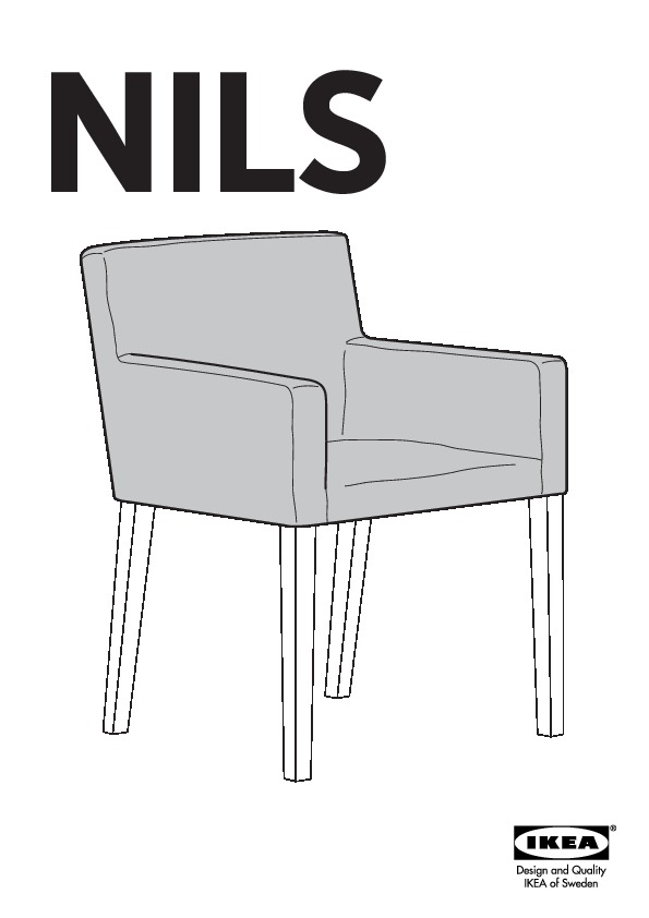 NILS Cover for chair with armrests