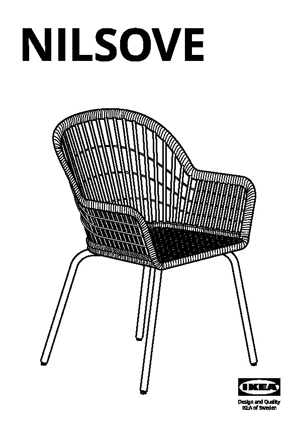 NILSOVE Chair with armrests