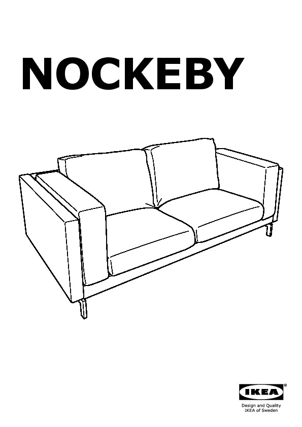 NOCKEBY two-seat sofa frame