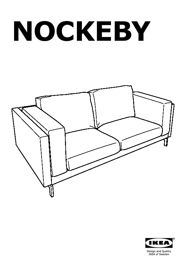NOCKEBY two-seat sofa frame
