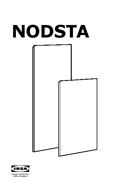 NODSTA 2-p door f corner base cabinet set