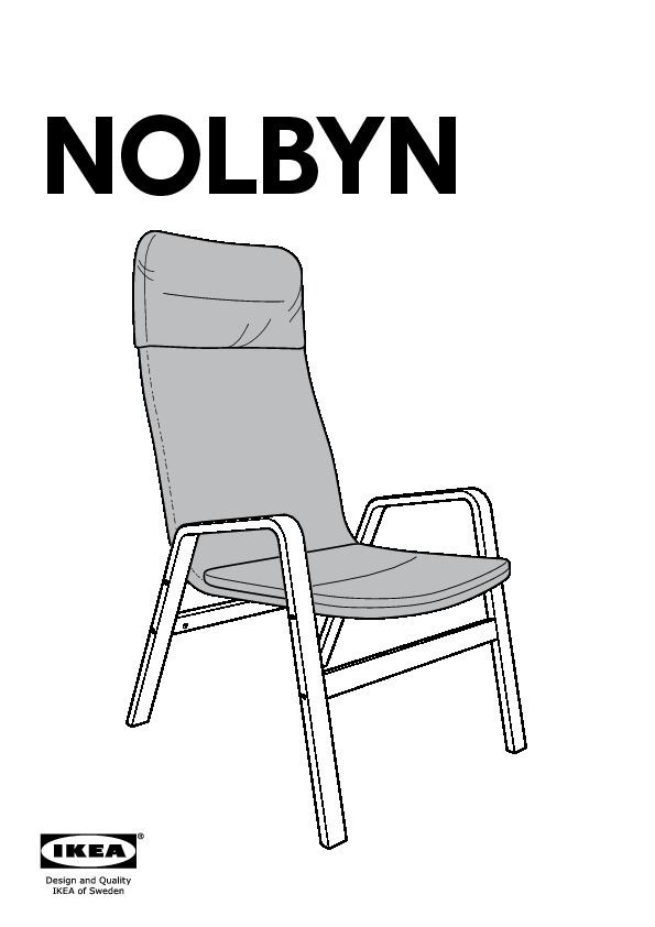 Nolbyn High Back Armchair Black Black Ikea United Kingdom