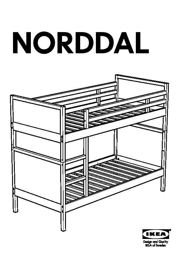 Norddal Bunk Bed Frame Black Ikeapedia, Ikea Norddal Bunk Bed Review