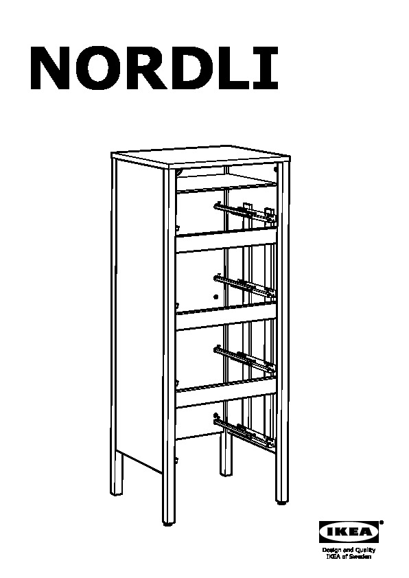 NORDLI Chest of 4 drawers