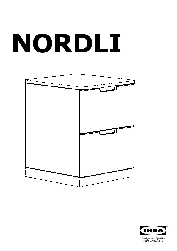 NORDLI commode modulable 2 tir
