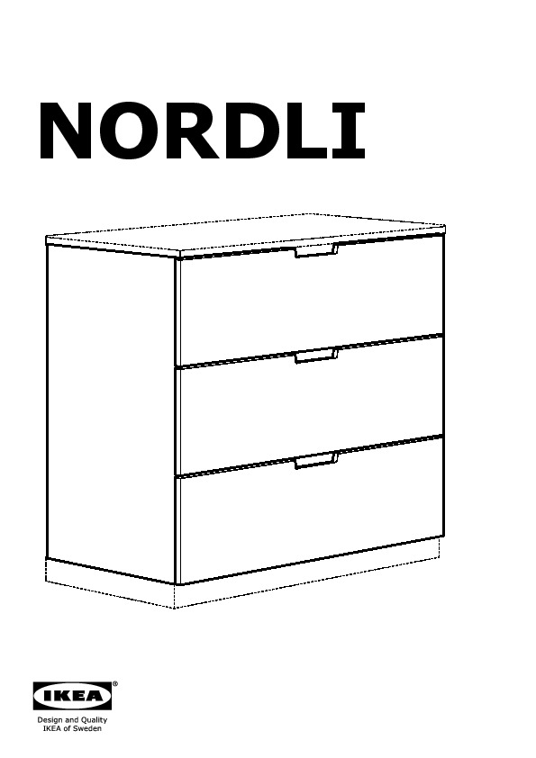 NORDLI commode modulable 3 tir