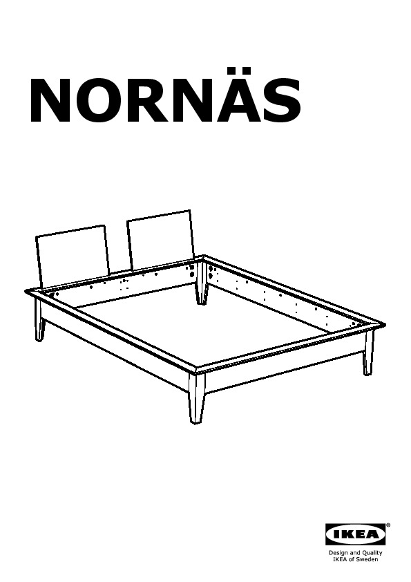 NORNÄS bed frame