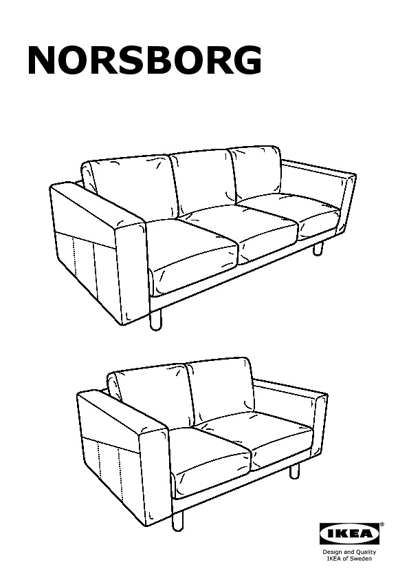 NORSBORG frame for sofa section