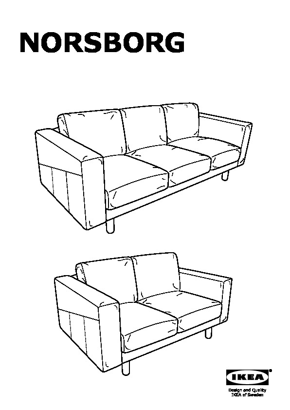 NORSBORG frame for sofa section