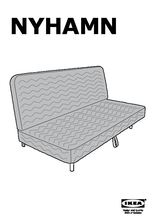 NYHAMN cover for sleeper sofa