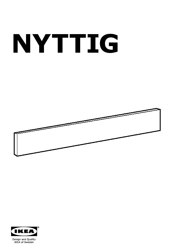 NYTTIG filler piece/stove separator