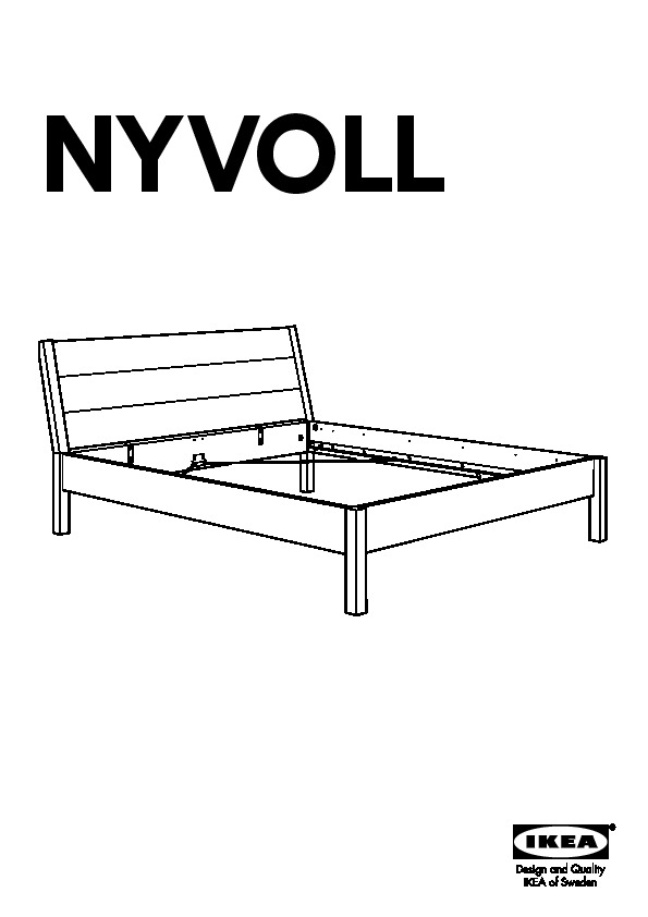 NYVOLL bed frame