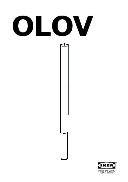 OLOV Pied réglable, blanc - IKEA