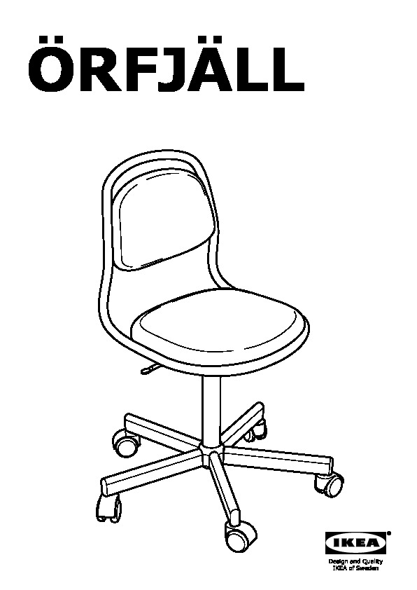 ÖRFJÄLL Child's desk chair