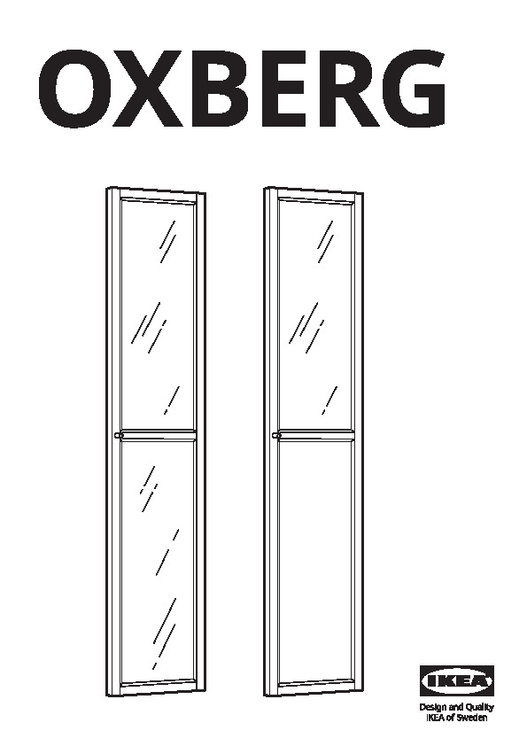 OXBERG Glass door