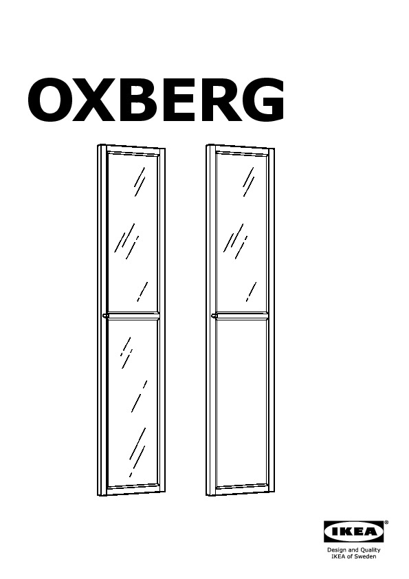 OXBERG Glass door