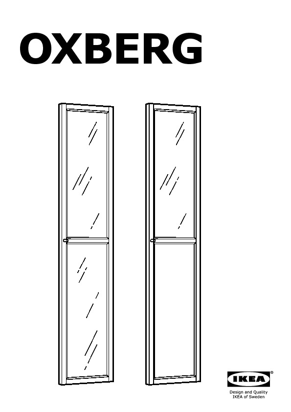 OXBERG panel/glass door