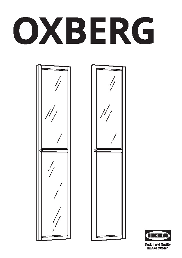 OXBERG Porte vitrÃ©e/pleine