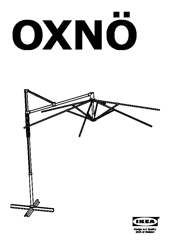 OXNÃ Structure de parasol, suspendu