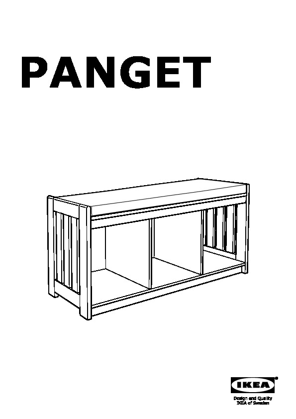 PANGET Storage bench