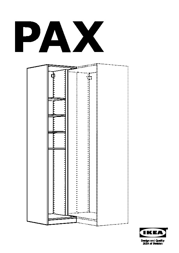 PAX élément compl angle av 4 tablettes