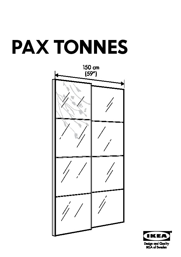 PAX Wardrobe with doors Tonnes white - IKEAPEDIA