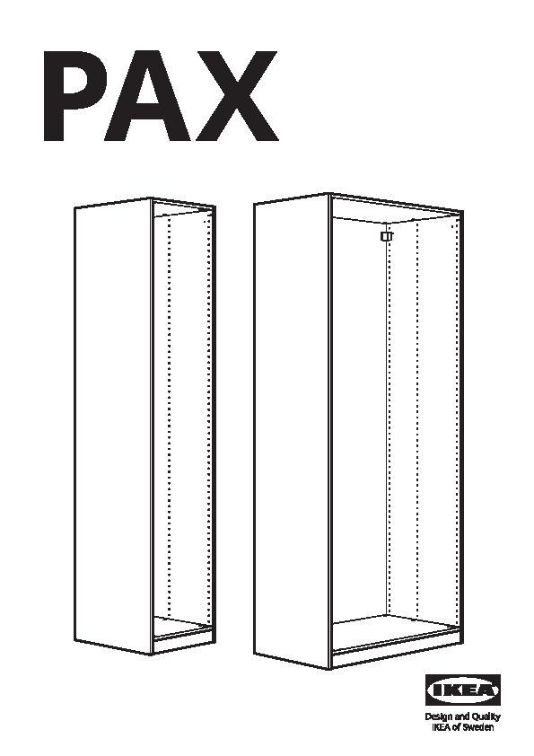 PAX Armoire-penderie, blanc, 175x58x201 cm - IKEA